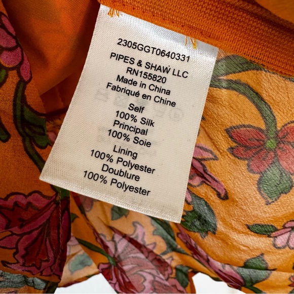 Veronica Beard 'Randa' Ruffled Floral-Print Silk Top - Picture 6 of 6